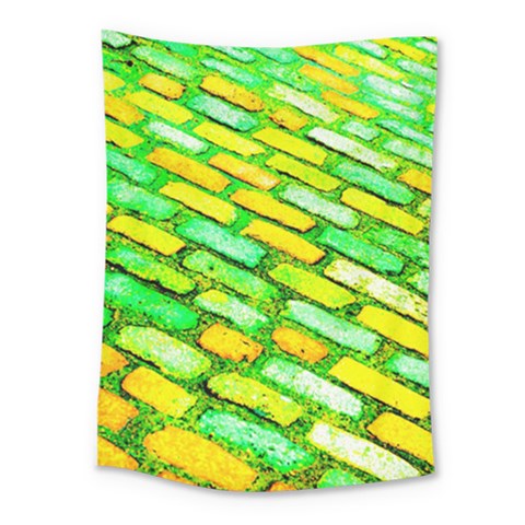 Diagonal street cobbles Medium Tapestry from ArtsNow.com