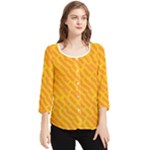 Breaks Chiffon Quarter Sleeve Blouse