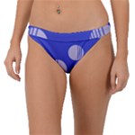 Gray Circles Band Bikini Bottom