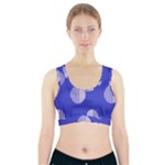 Gray Circles Sports Bra With Pocket