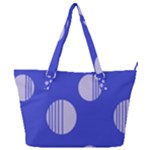 Gray Circles Full Print Shoulder Bag