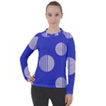 Gray Circles Women s Pique Long Sleeve Tee