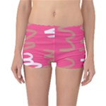 Doodle On Pink Reversible Boyleg Bikini Bottoms