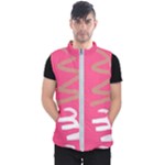 Doodle On Pink Men s Puffer Vest