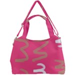 Doodle On Pink Double Compartment Shoulder Bag