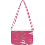 Doodle On Pink Double Gusset Crossbody Bag