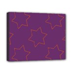 Orange Stars on purple Canvas 10  x 8  (Stretched)
