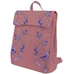 Purple Vines Flap Top Backpack