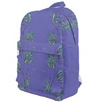 Green Vines on blue Classic Backpack