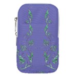 Green Vines on blue Waist Pouch (Large)