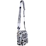 Cheetah Skin Gray Print Shoulder Strap Belt Bag