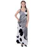 Cheetah Skin Gray Print Sleeveless Velour Maxi Dress