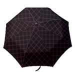 Pink Net on black Folding Umbrellas