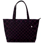 Pink Net on black Back Pocket Shoulder Bag 