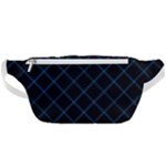 Blue Net on black Waist Bag 