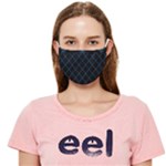 Blue Net on black Cloth Face Mask (Adult)