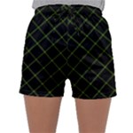 Green Net on black Sleepwear Shorts