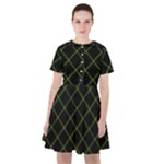 Green Net on black Sailor Dress