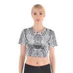 Line  Art Cotton Crop Top