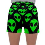 We are WATCHING you! Aliens pattern, UFO, faces Sleepwear Shorts