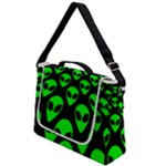 We are WATCHING you! Aliens pattern, UFO, faces Box Up Messenger Bag