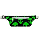 We are WATCHING you! Aliens pattern, UFO, faces Active Waist Bag