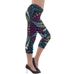 Lightweight Velour Capri Leggings  