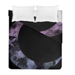 Floral pink and purple moon Duvet Cover Double Side (Full/ Double Size)
