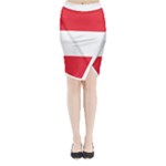 Flag of Austria Midi Wrap Pencil Skirt