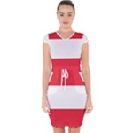 Flag of Austria Capsleeve Drawstring Dress 