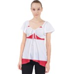 Flag of Austria Lace Front Dolly Top