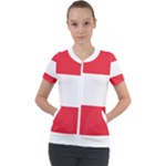 Flag of Austria Short Sleeve Zip Up Jacket