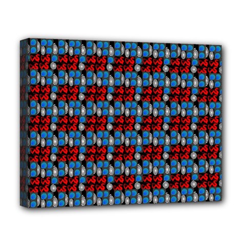 Red And Blue Deluxe Canvas 20  x 16  (Stretched) from ArtsNow.com