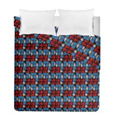 Red And Blue Duvet Cover Double Side (Full/ Double Size) from ArtsNow.com