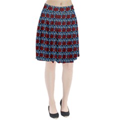 Red And Blue Pleated Skirt from ArtsNow.com