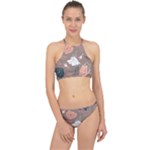 Rose -01 Racer Front Bikini Set