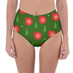 Christmas 001 Reversible High-Waist Bikini Bottoms