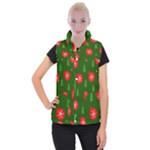 Christmas 001 Women s Button Up Vest