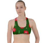 Christmas 001 Criss Cross Racerback Sports Bra