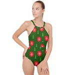 Christmas 001 High Neck One Piece Swimsuit