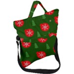 Christmas 001 Fold Over Handle Tote Bag