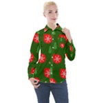 Christmas 001 Women s Long Sleeve Pocket Shirt