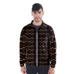 Luxury Golden Oriental Ornate Pattern Men s Windbreaker