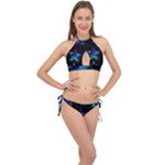 Mermaid Stars Cross Front Halter Bikini Set