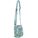 Mint floral pattern Shoulder Strap Belt Bag