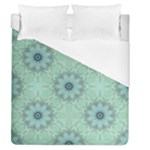Mint floral pattern Duvet Cover (Queen Size)