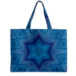 Blue star Zipper Mini Tote Bag
