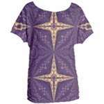 Purple and gold Women s Oversized Tee