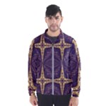 Purple and gold Men s Windbreaker