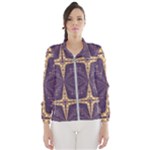 Purple and gold Women s Windbreaker